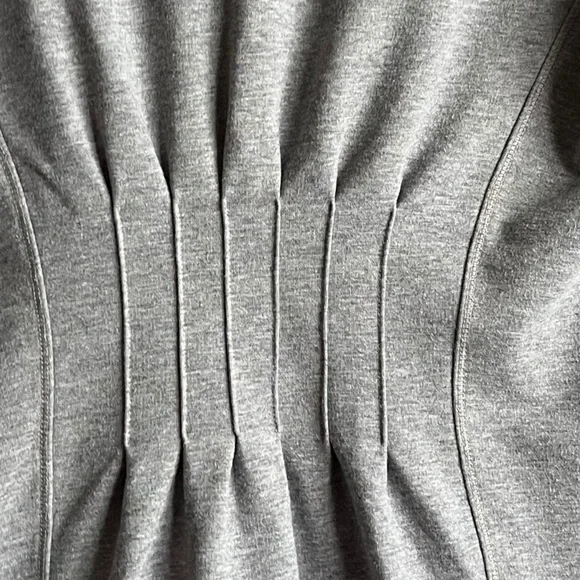 Lululemon Restore Wrap Heathered Medium Grey Size 6 Cozy French Terry - Picture 14 of 16